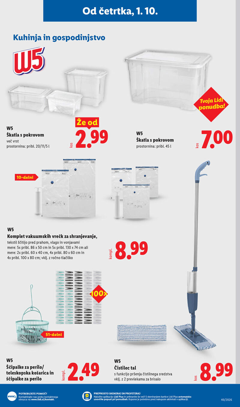 Lidl katalog - Tedenska akcija