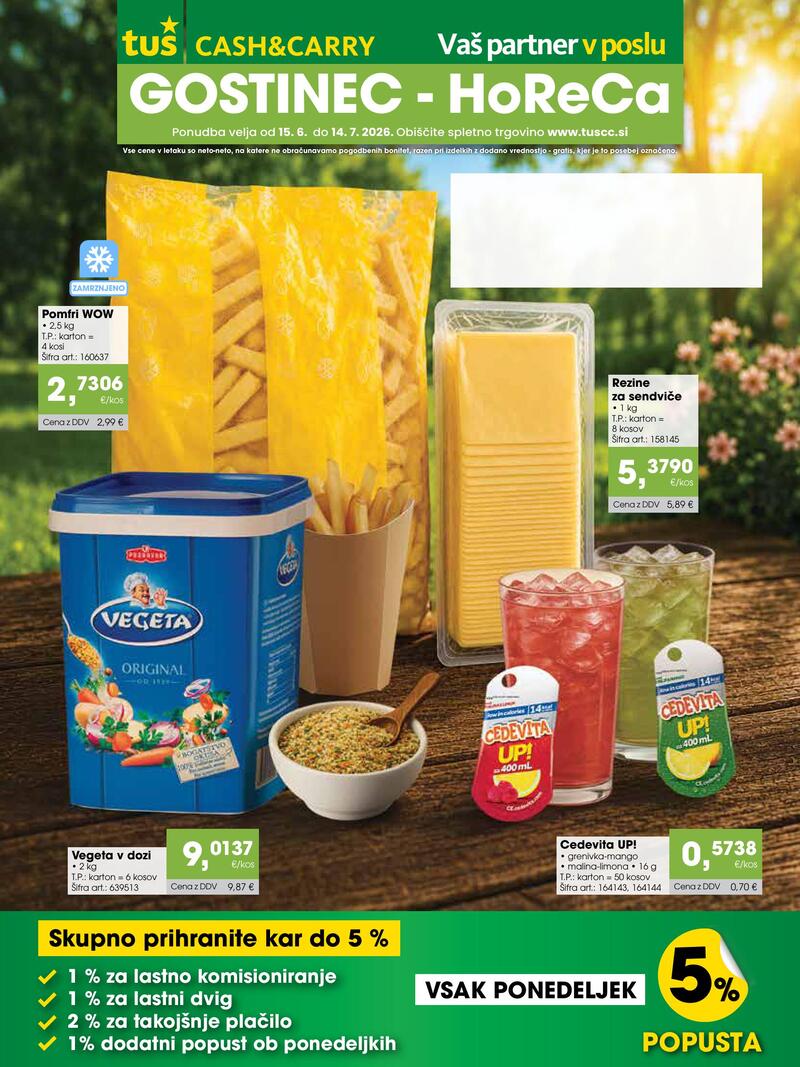 Tuš Cash & Carry katalog akcija Gostinec