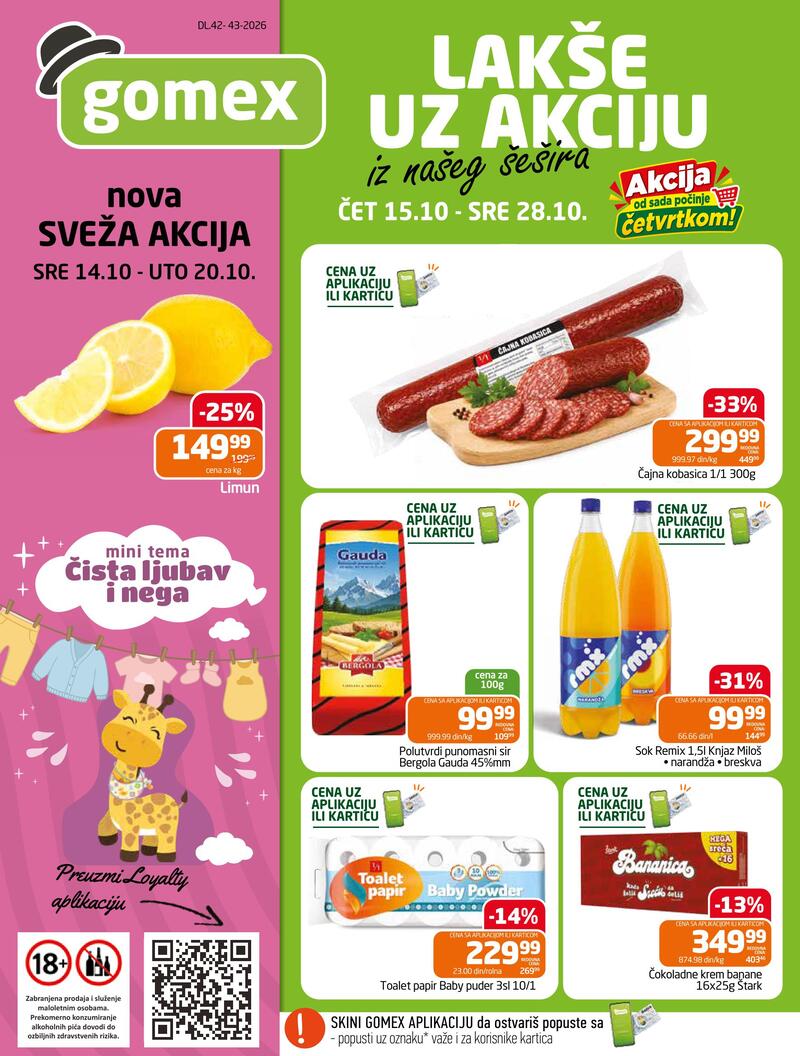 Gomex katalog akcija Dvonedeljna akcija