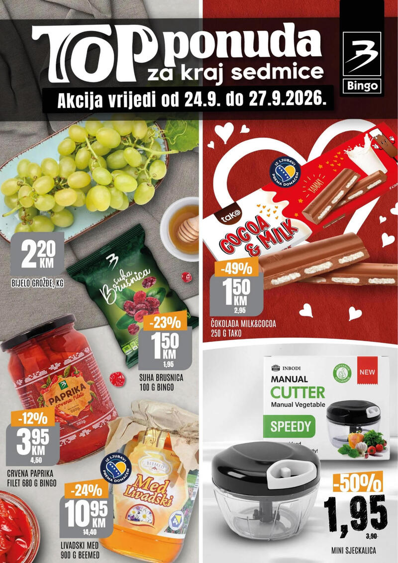 Bingo katalog akcija Top ponuda za kraj sedmice