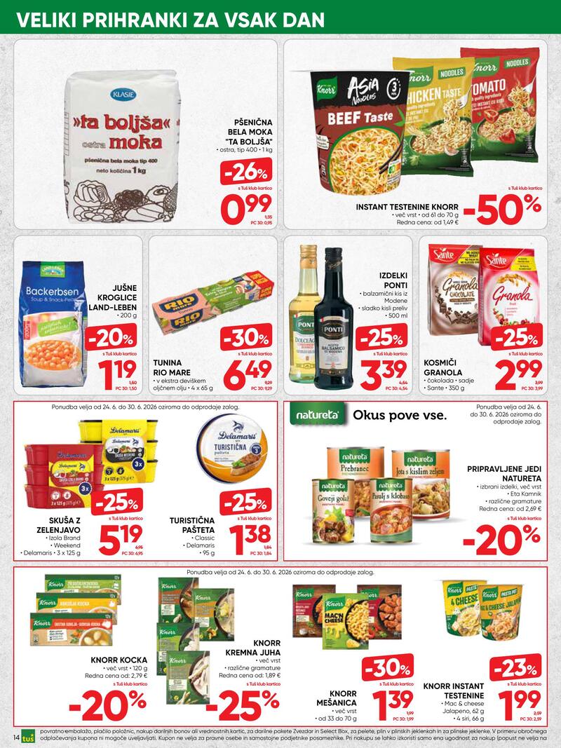 Tuš redni katalog