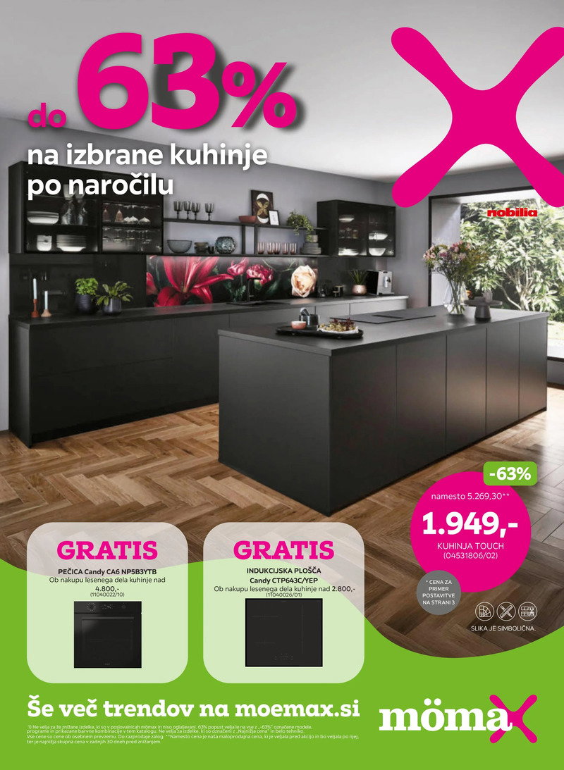 Mömax katalog akcija Do -63% na izbrane kuhinje po meri