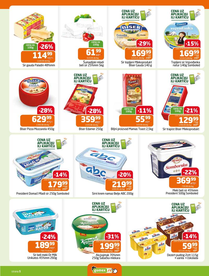 Gomex katalog hrana