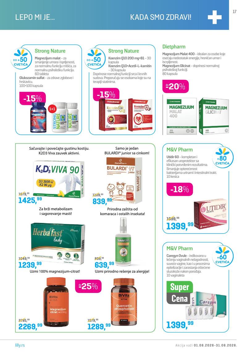 Lilly Drogerie katalog akcija