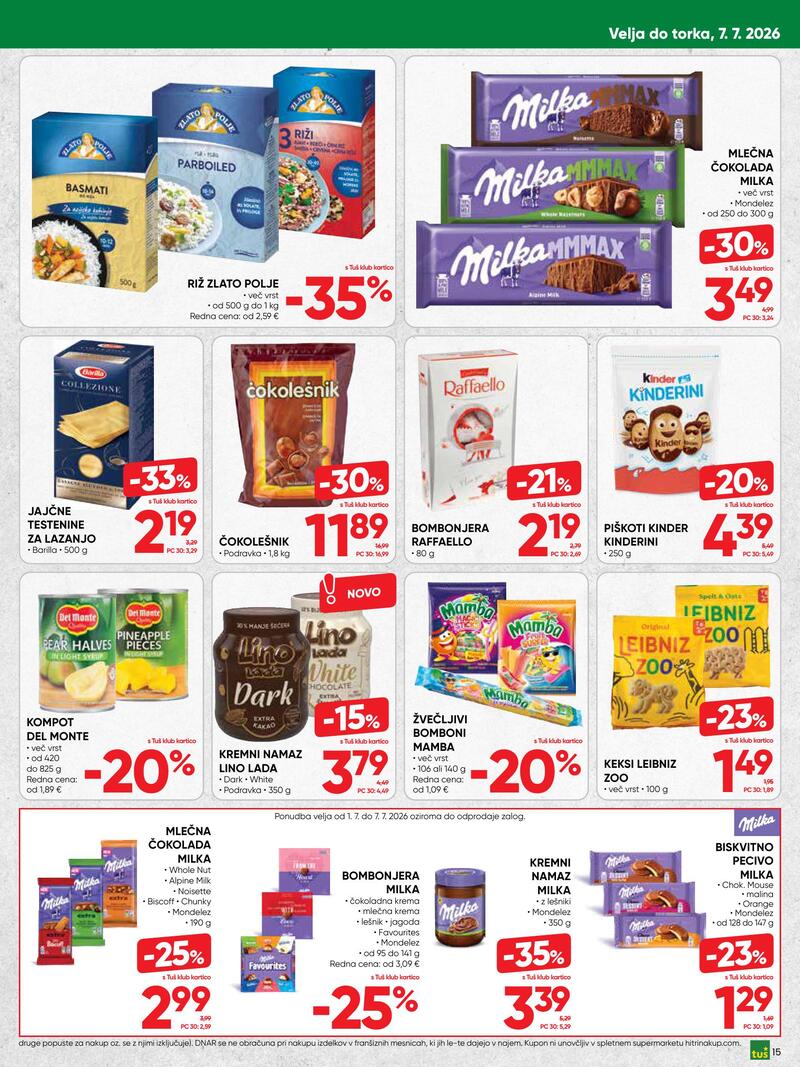 Tuš redni katalog