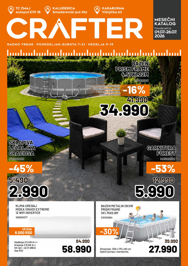Crafter katalog akcija Crafter akcijski katalog
