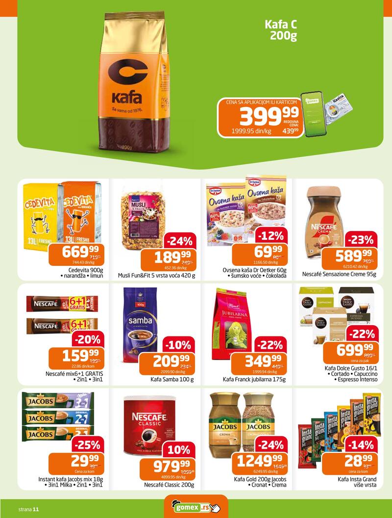 Gomex katalog hrana