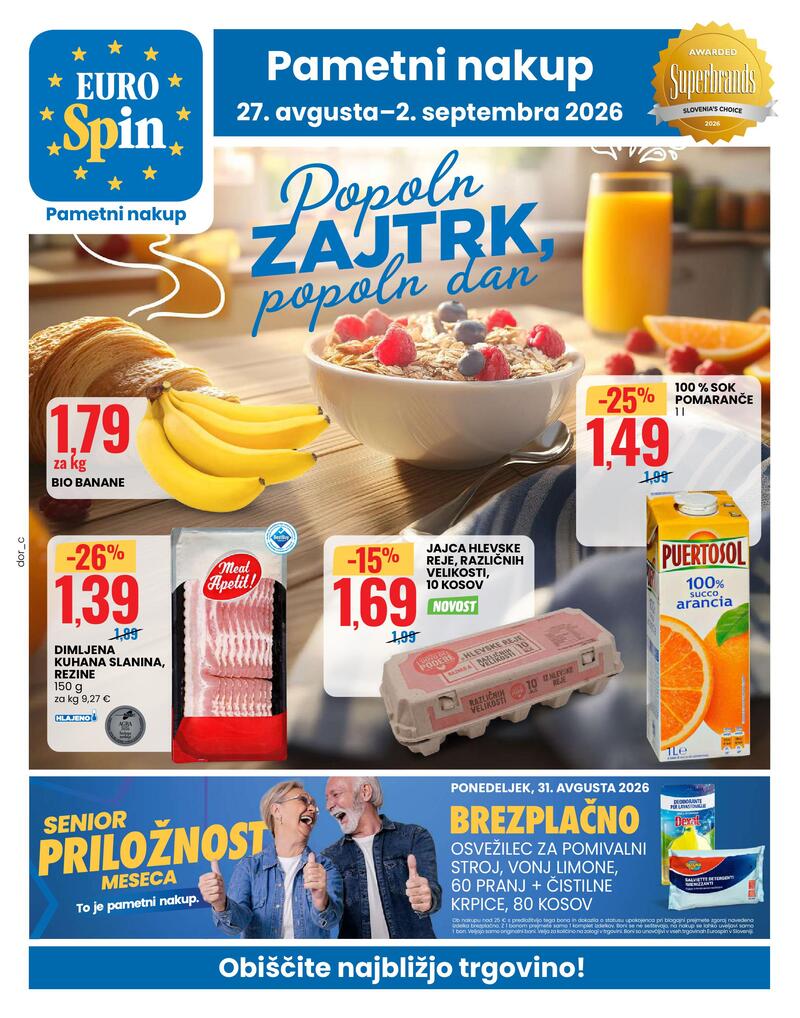 Eurospin katalog akcija Tedenski letak