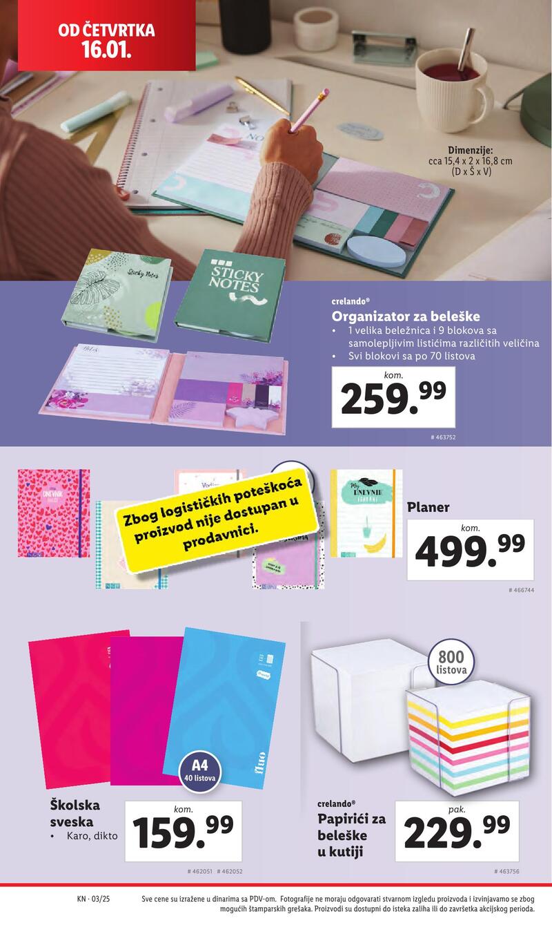 Lidl katalog akcija neprehrana