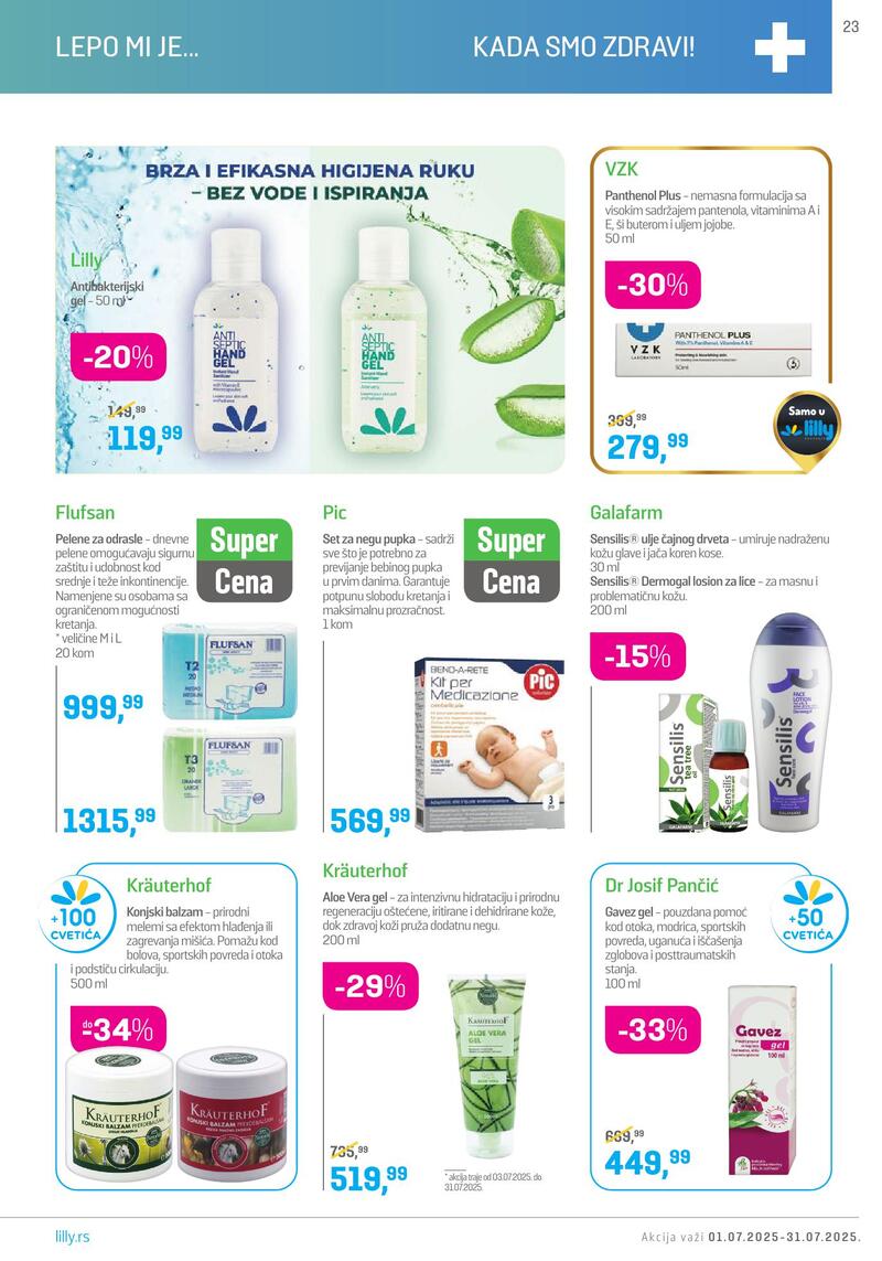 Lilly Drogerie katalog akcija