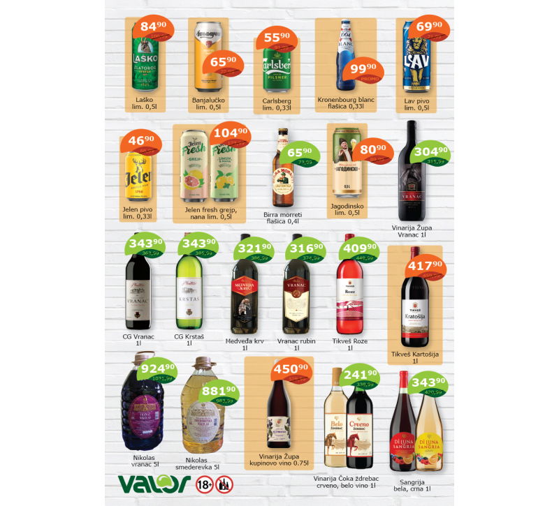 Valor katalog akcija