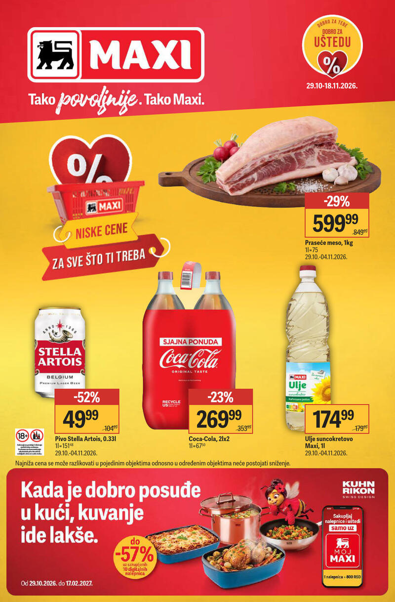 Maxi katalog akcija Nedeljna akcija