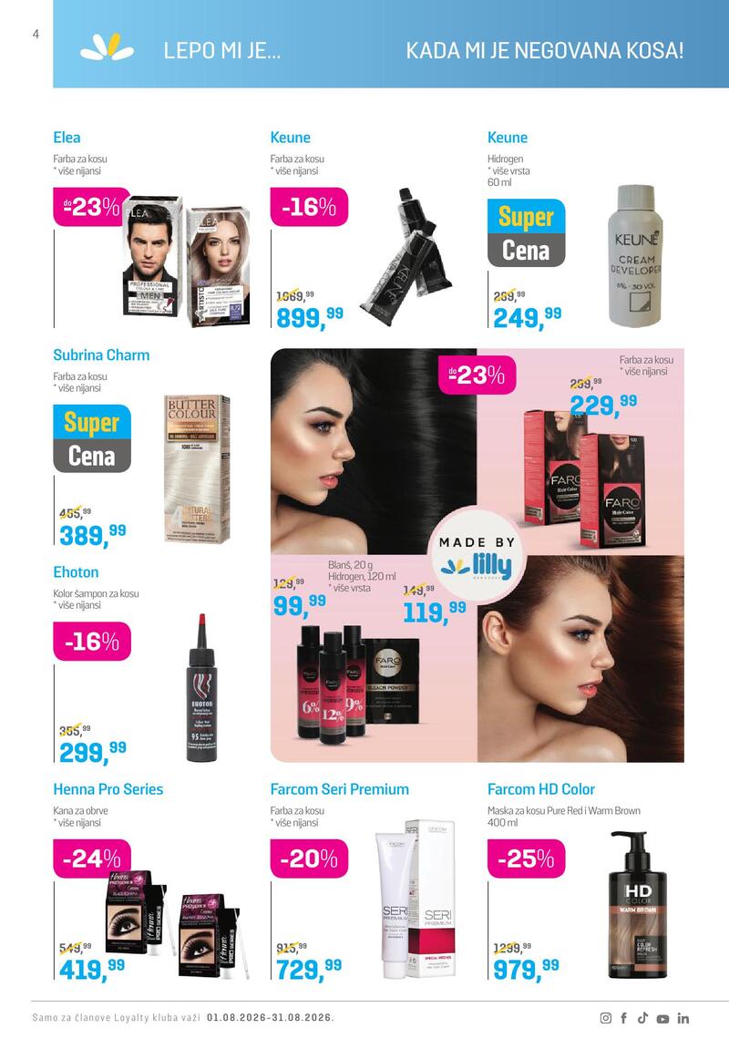 Lilly Drogerie katalog akcija