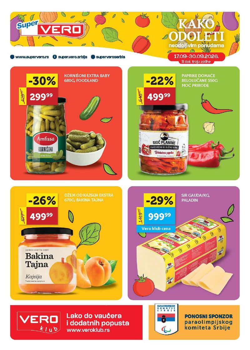 Super Vero katalog akcija Katalog hrana