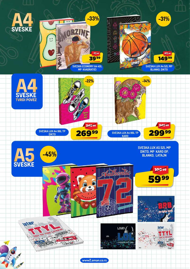 Aman katalog ponovo u školske klupe