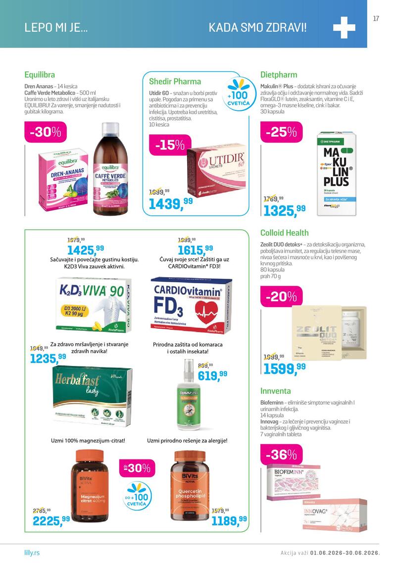Lilly Drogerie katalog akcija
