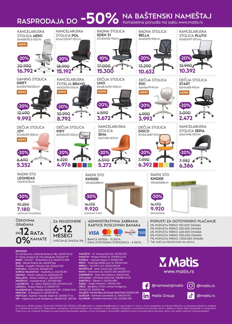 Matis nameštaj katalog akcija