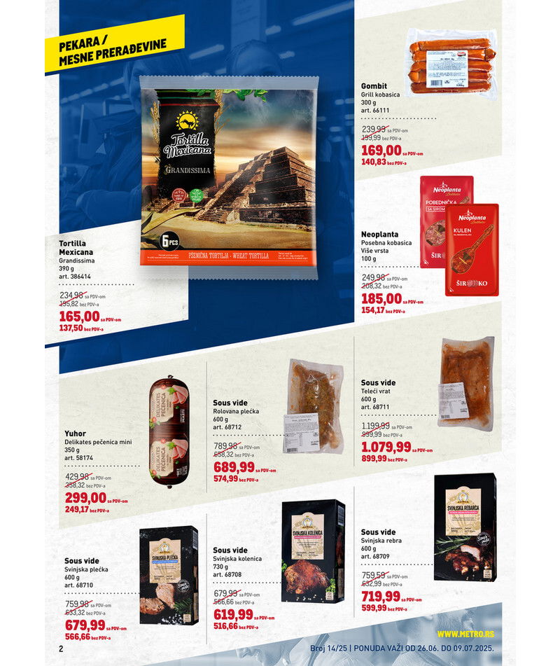 Metro katalog hrana