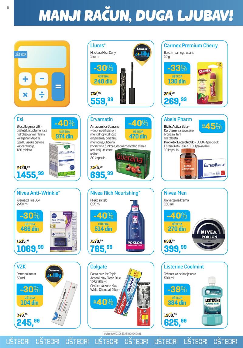 Lilly Drogerie katalog akcija