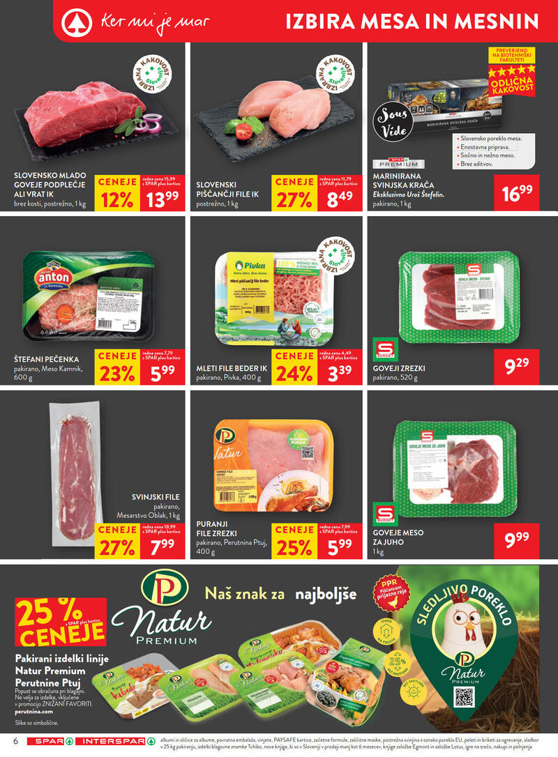 Spar katalog - Tedenska akcija