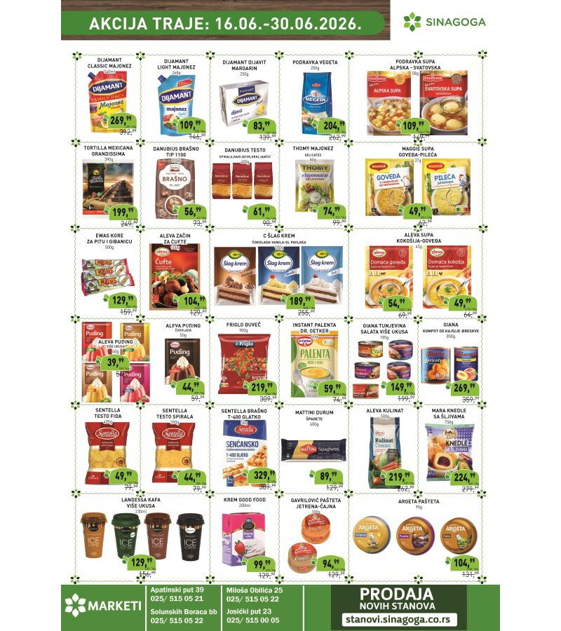 Sinagoga katalog akcija