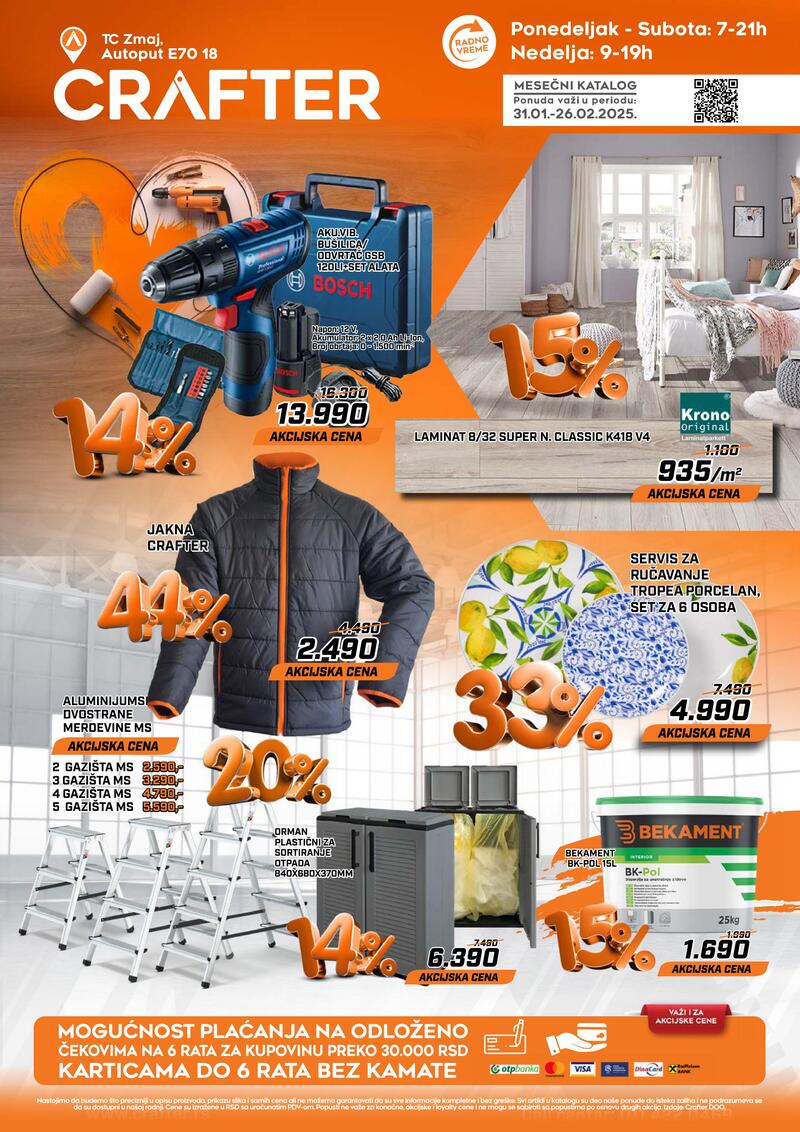 Crafter akcijski katalog