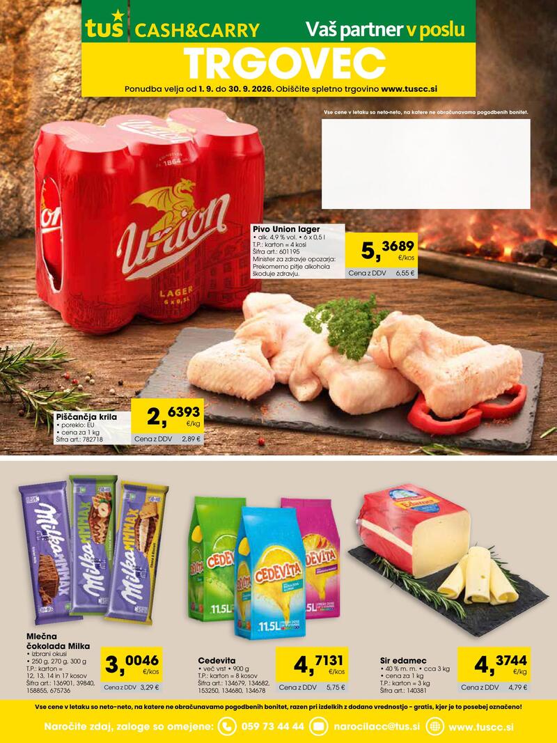 Tuš Cash & Carry katalog akcija Trgovec