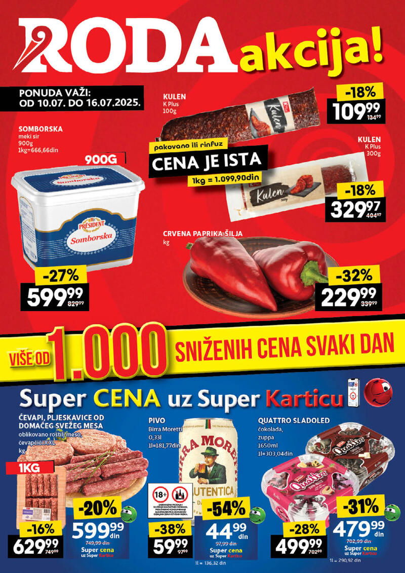 Roda katalog nedeljna akcija