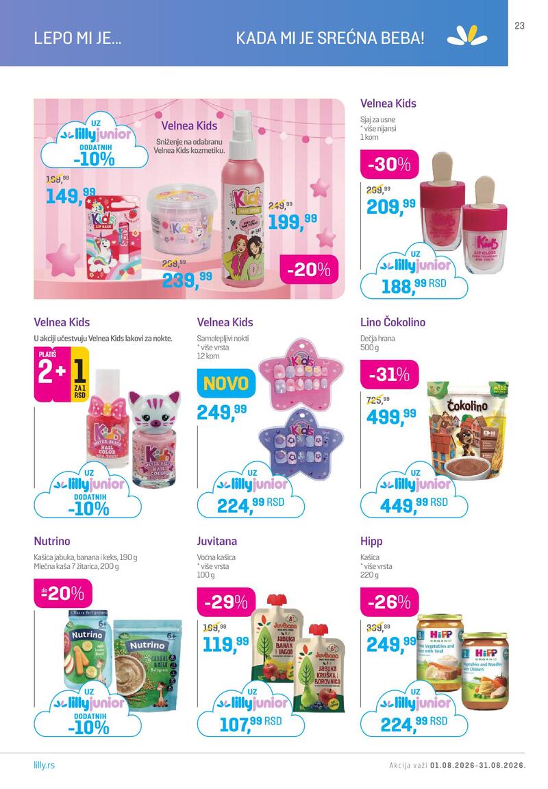 Lilly Drogerie katalog akcija