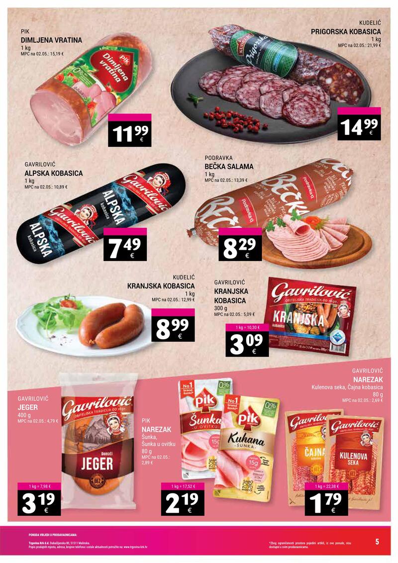 Trgovina Krk kataloška akcija