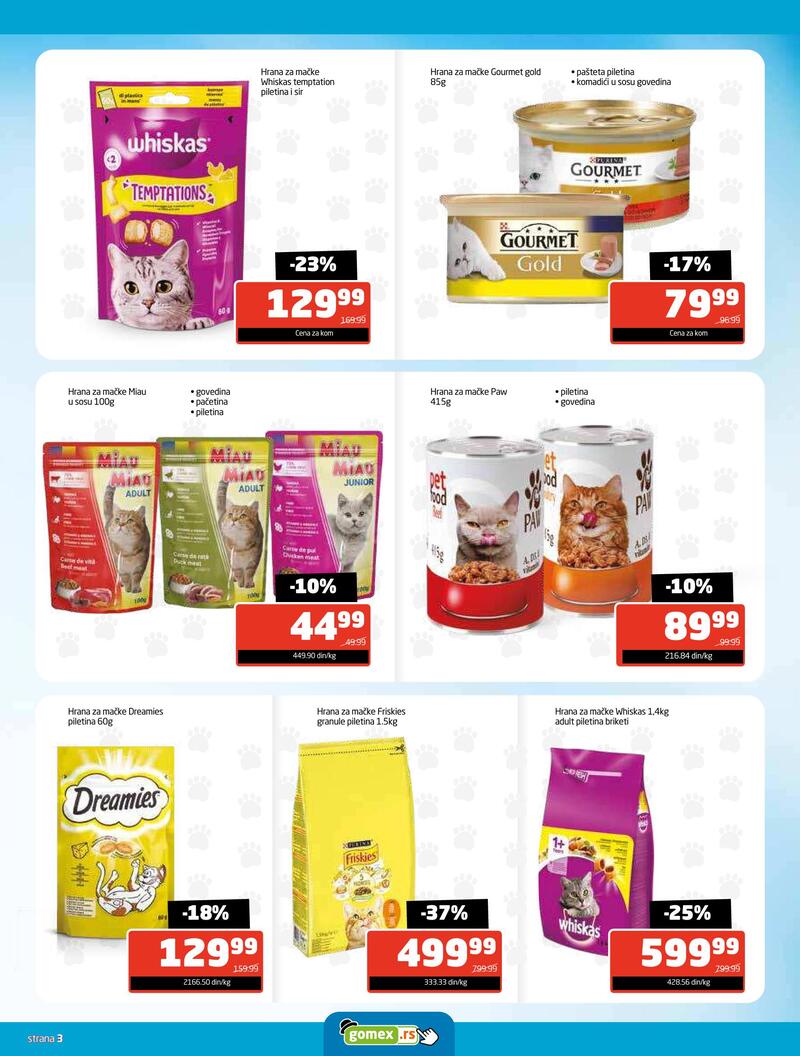 Gomex katalog hrana