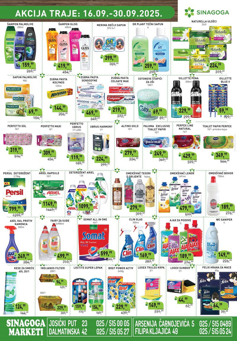 Sinagoga katalog akcija