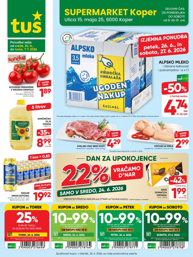 Tuš redni katalog