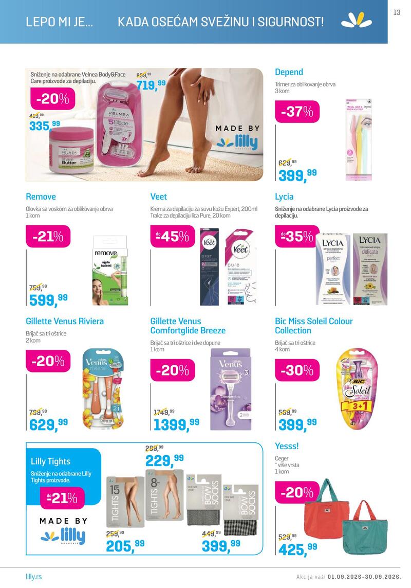 Lilly Drogerie katalog akcija