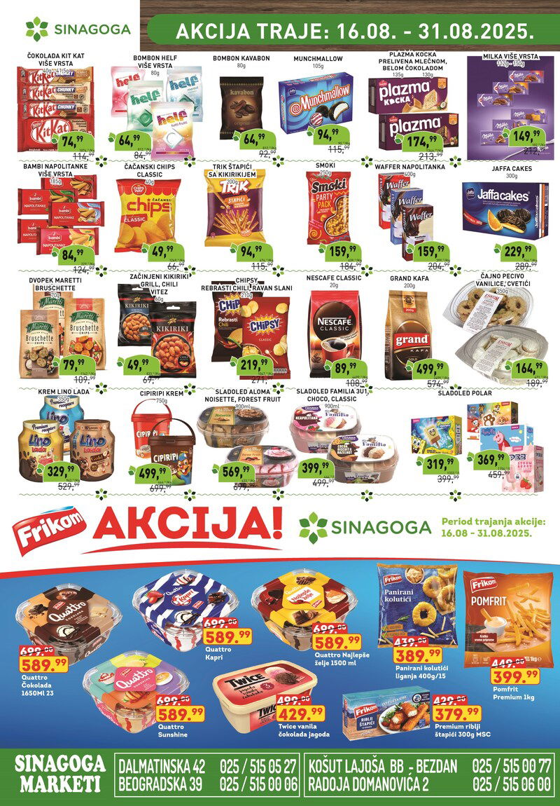Sinagoga katalog akcija