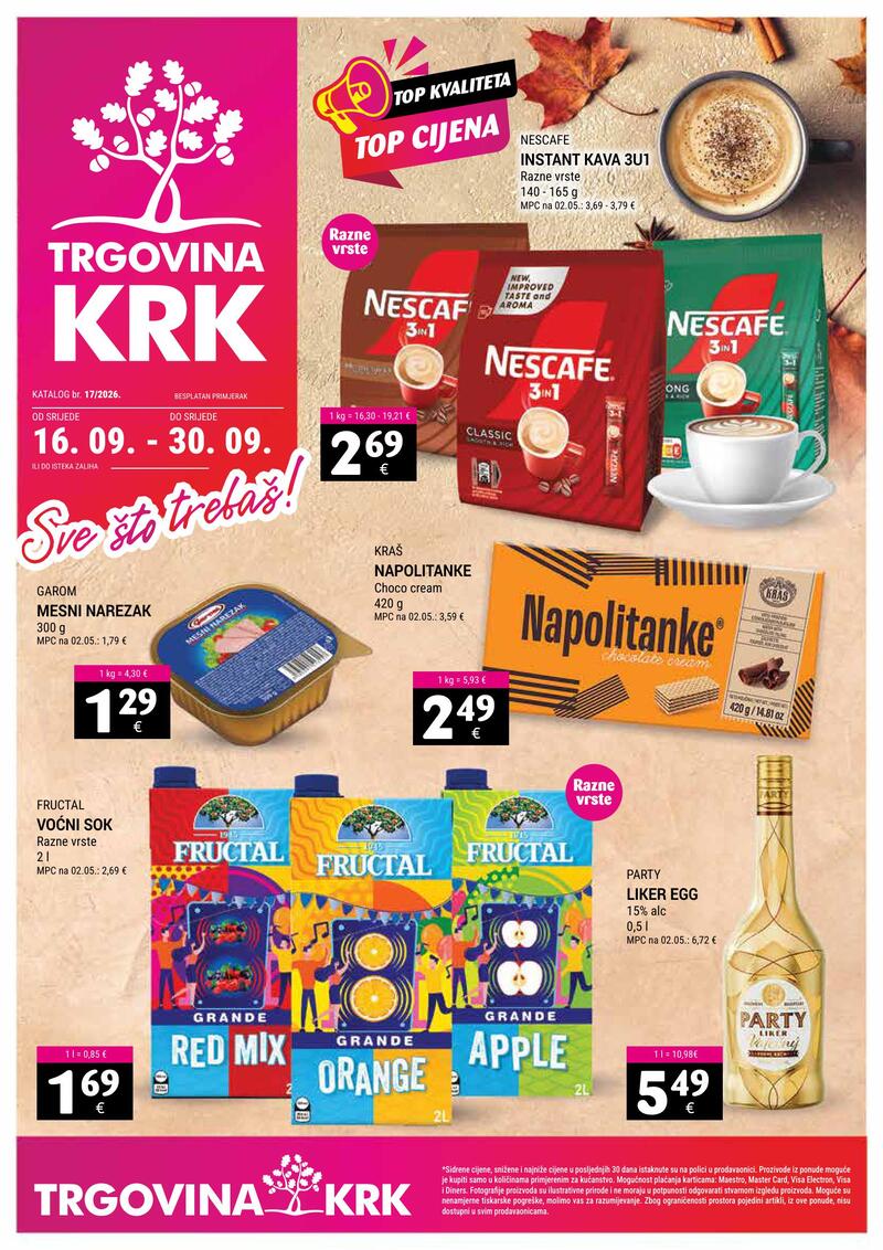 Trgovina Krk katalog akcija Kataloška akcija