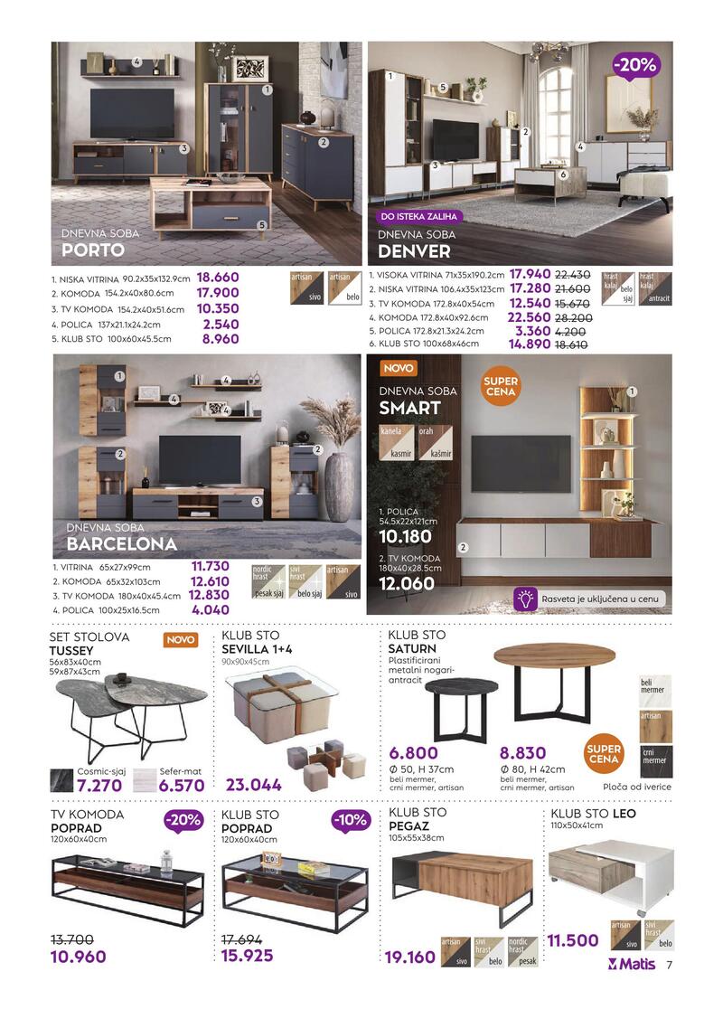 Matis nameštaj katalog akcija