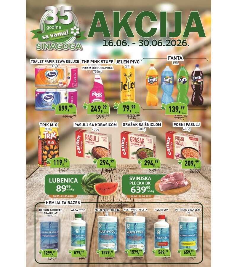 Sinagoga katalog akcija