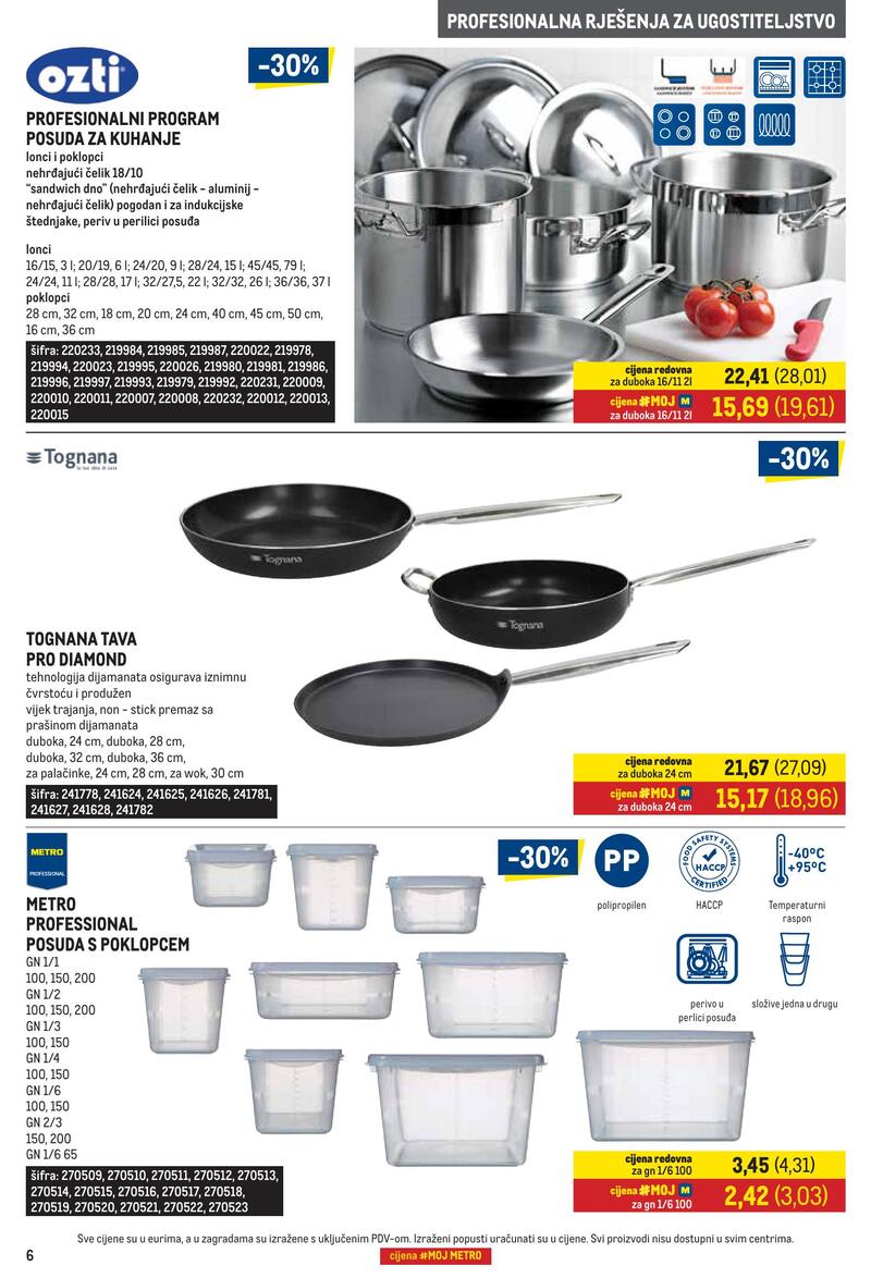 Metro gastro - ponuda proizvoda za ugostiteljstvo