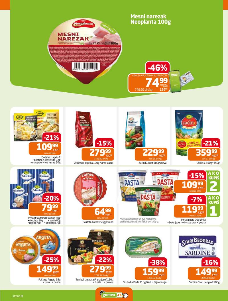 Gomex katalog nedeljna top ponuda
