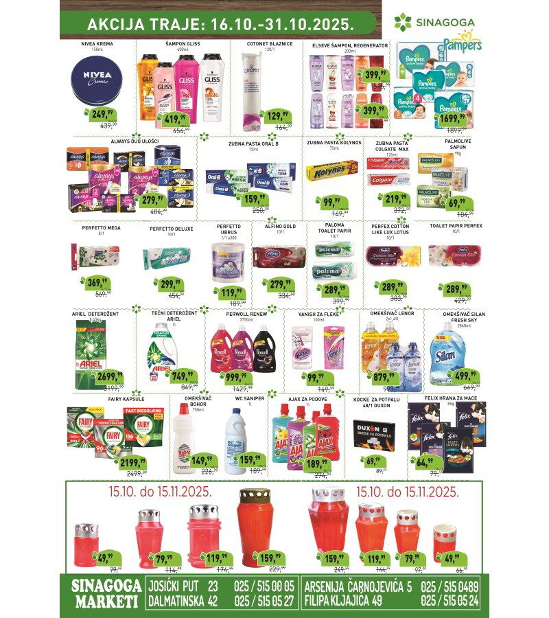 Sinagoga katalog akcija