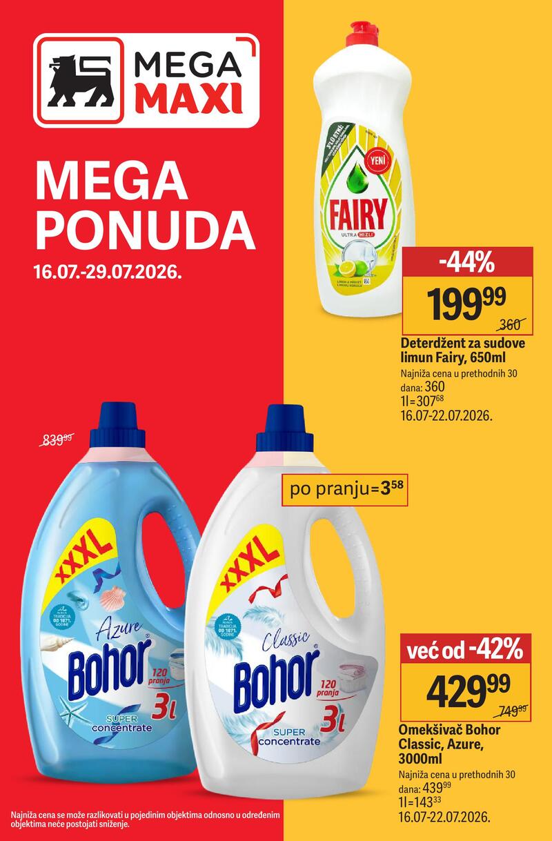 Mega Maxi katalog akcija Nedeljna akcija
