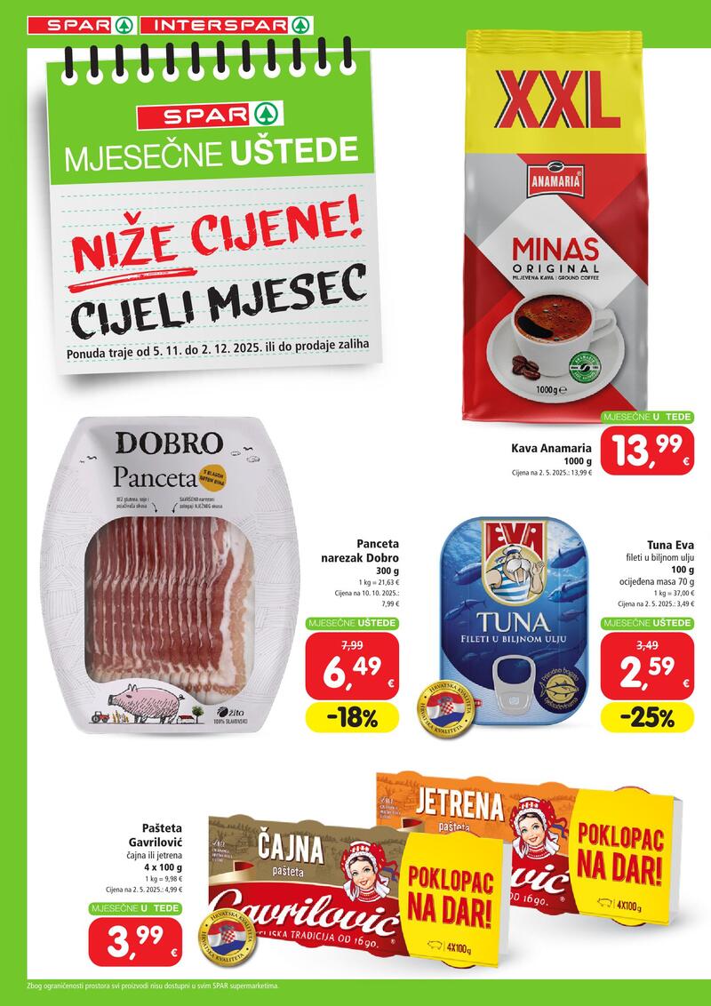 Spar mjesečne uštede