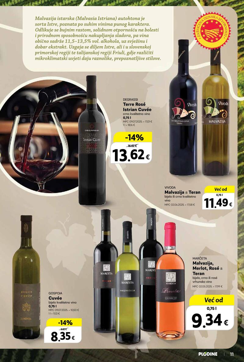 Plodine katalog vina i delicije