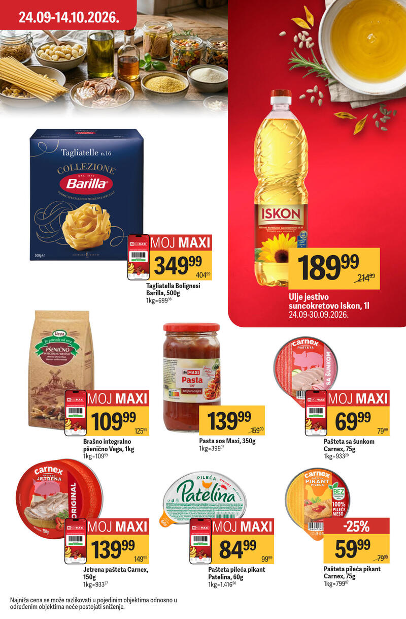 Maxi katalog – Nedeljna akcija