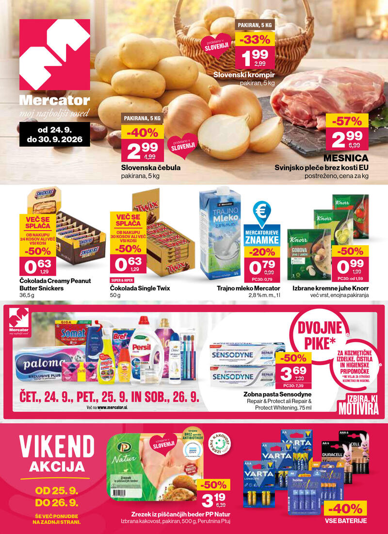 Mercator katalog akcija Tedenska akcija