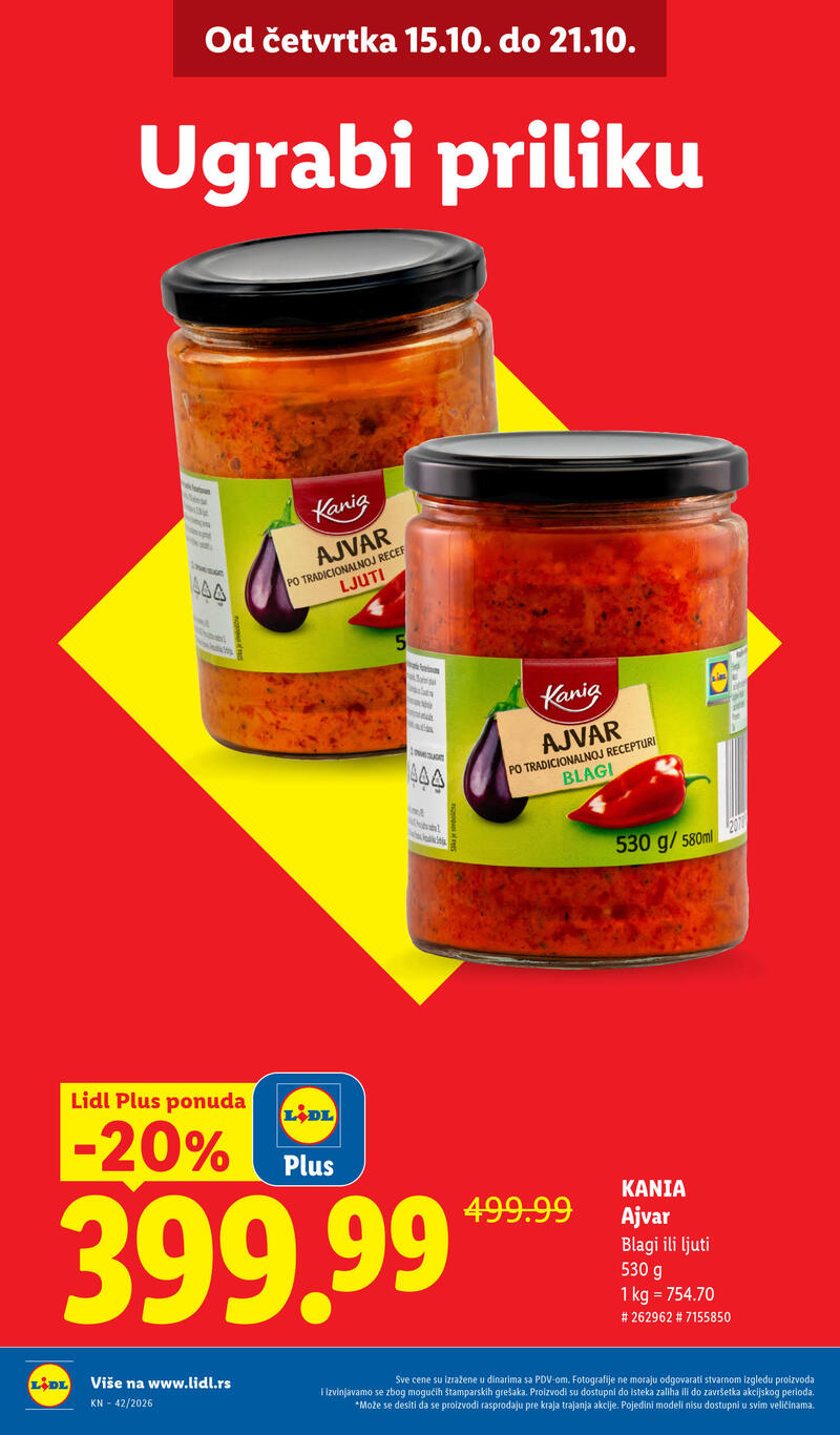 Lidl katalog - Nedeljna akcija