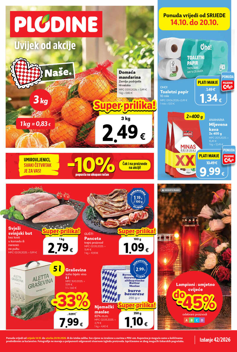 Plodine katalog - Tjedna akcija