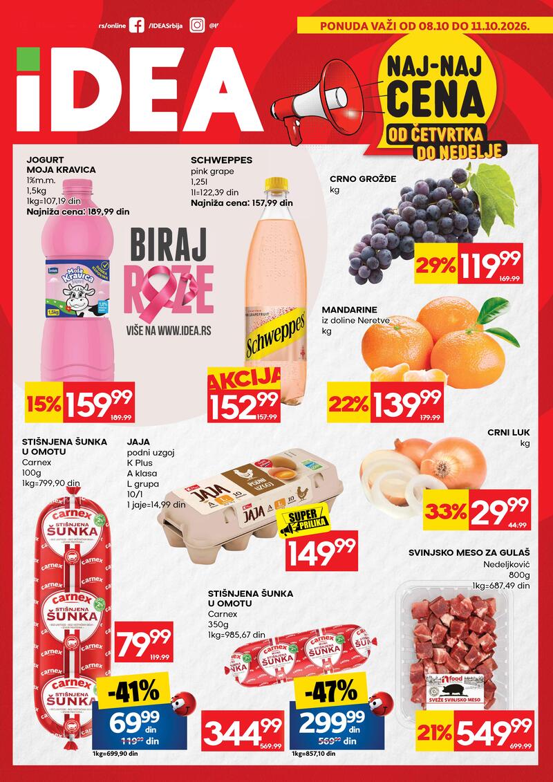 Idea katalog akcija Naj-naj cena od četvrtka do nedelje