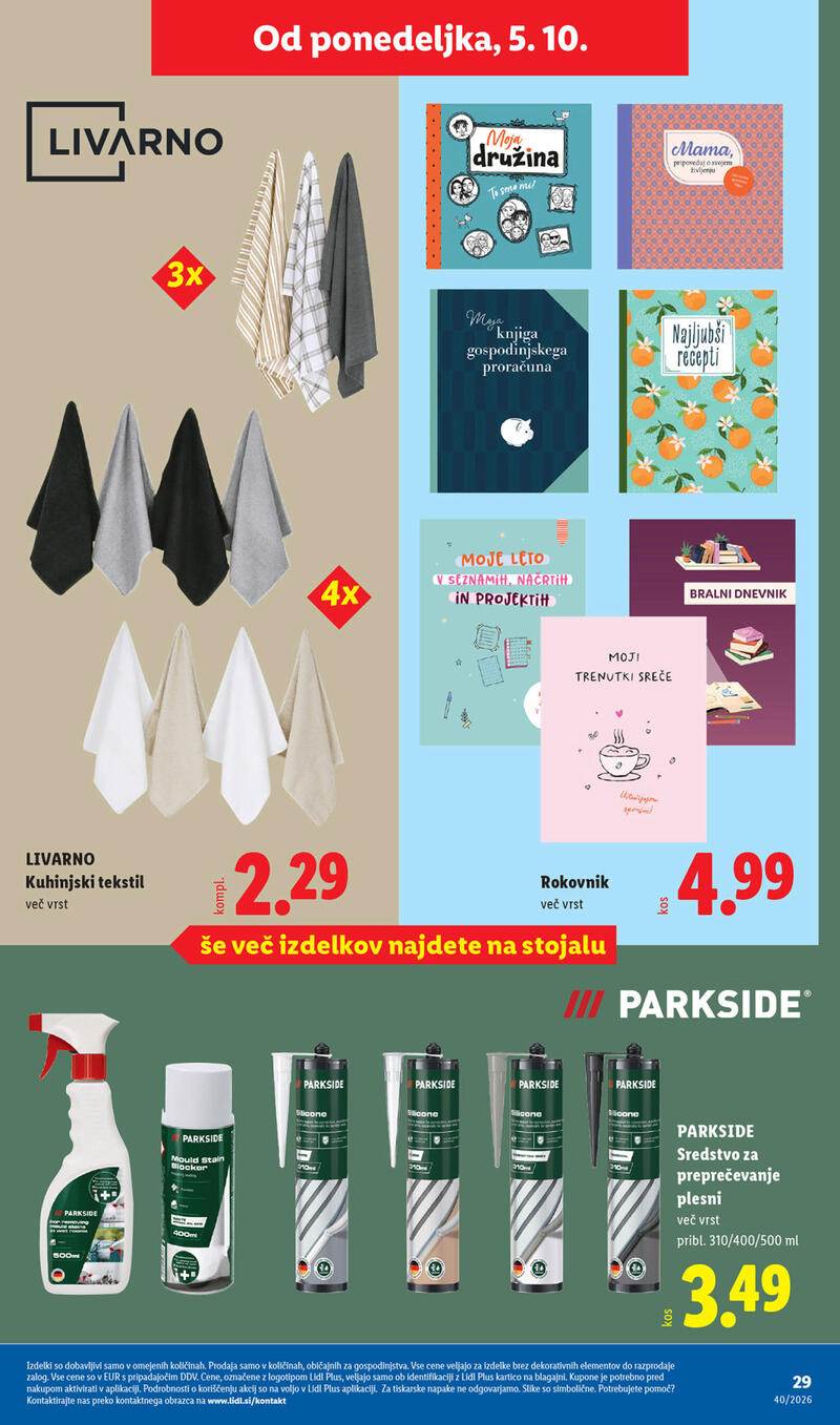 Lidl katalog - Tedenska akcija